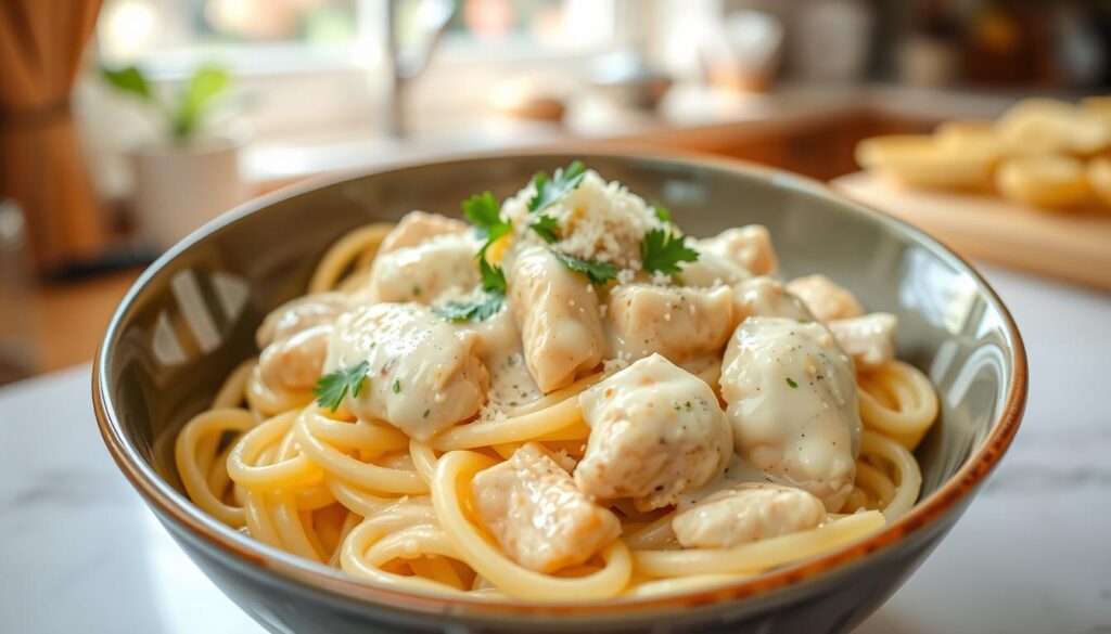 Garlic Parmesan Chicken Pasta