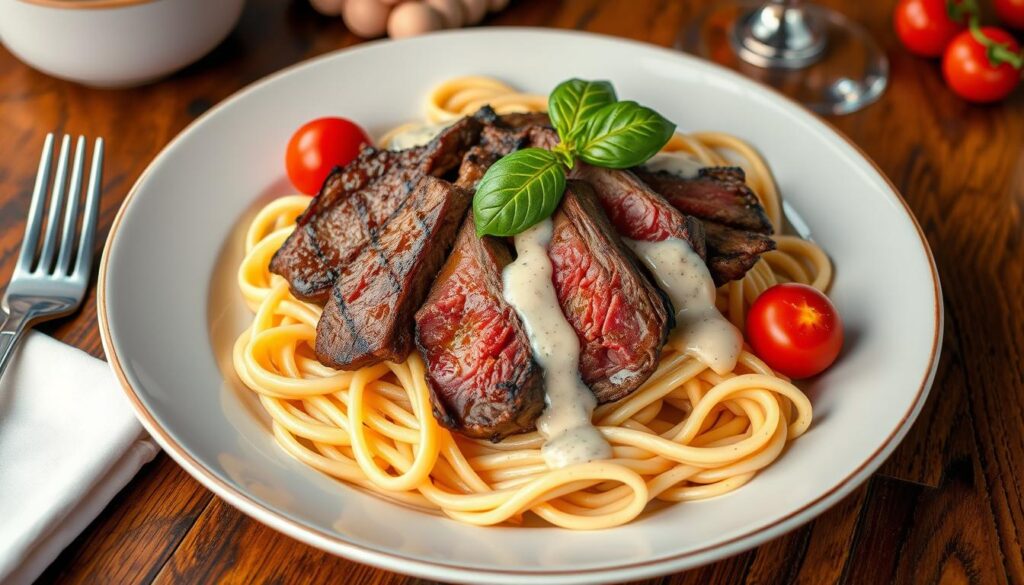 Steak Pasta Dish