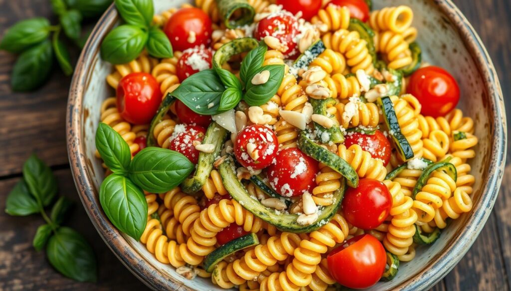 Vegetarian pasta dish