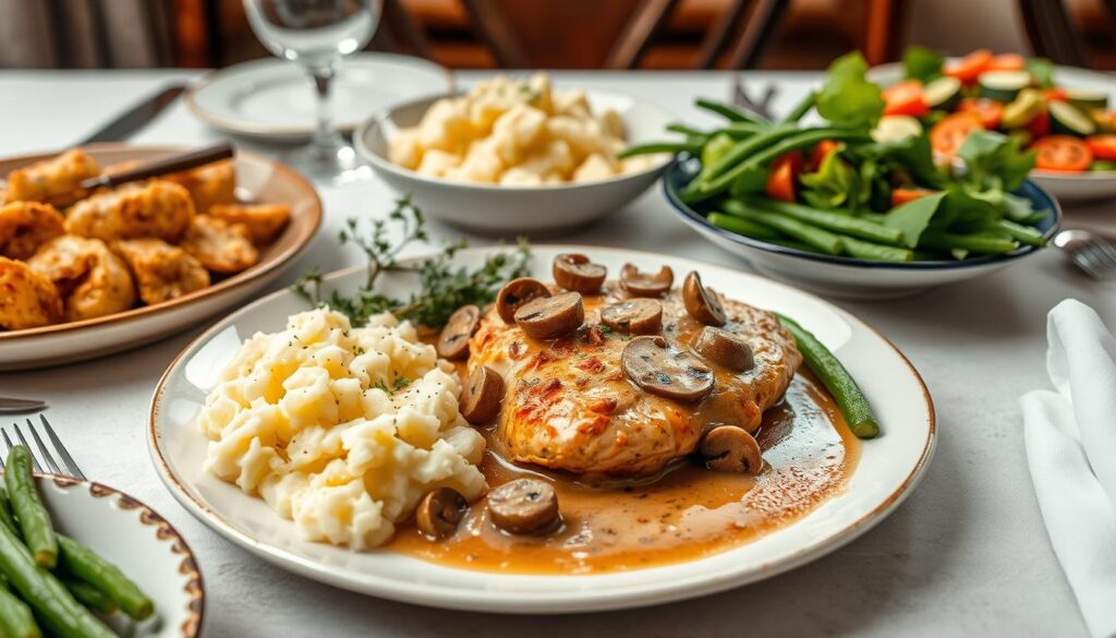 creamy mushroom chicken side dishes