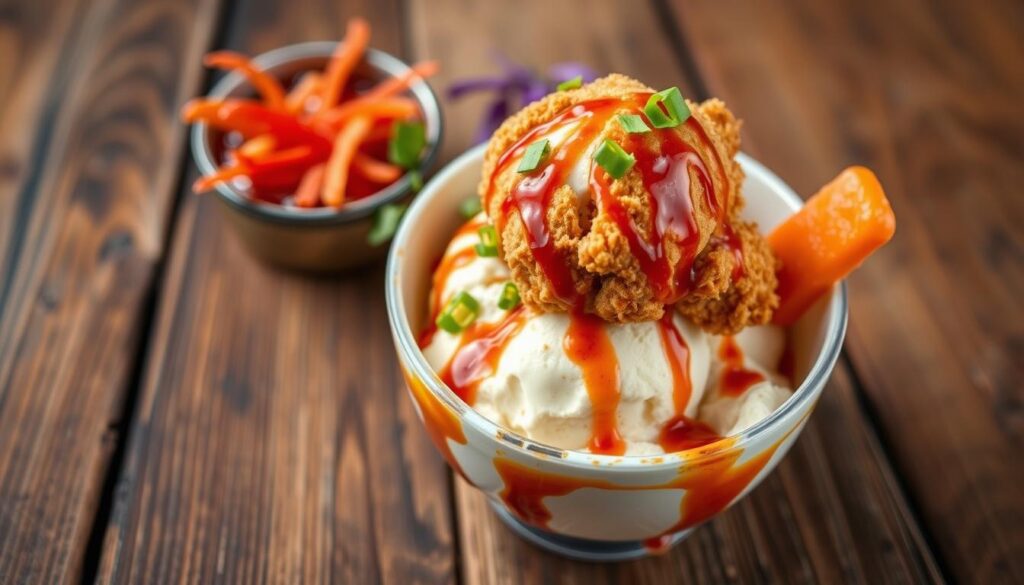 crispy chicken ice cream