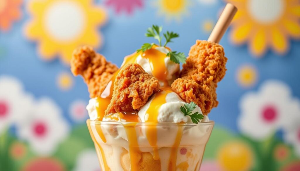 fried chicken ice cream​ recipe