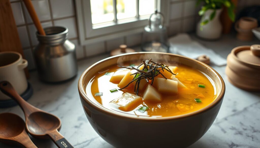 homemade miso soup