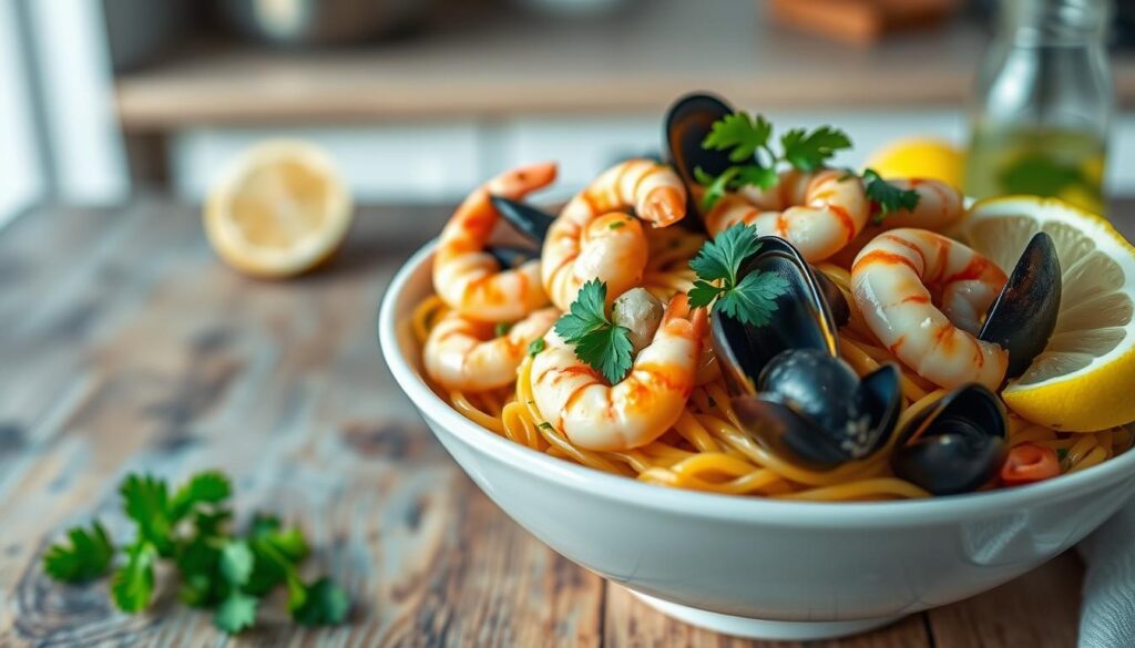 quick seafood pasta