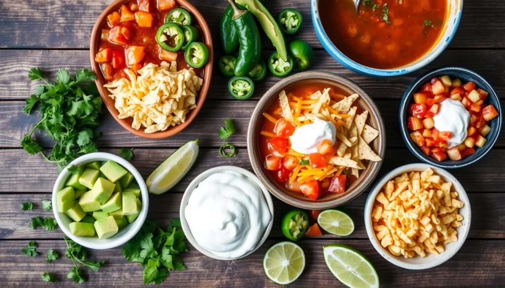 taco soup toppings